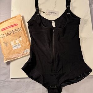 ShaperX Black Women's Shapewear Bodysuit